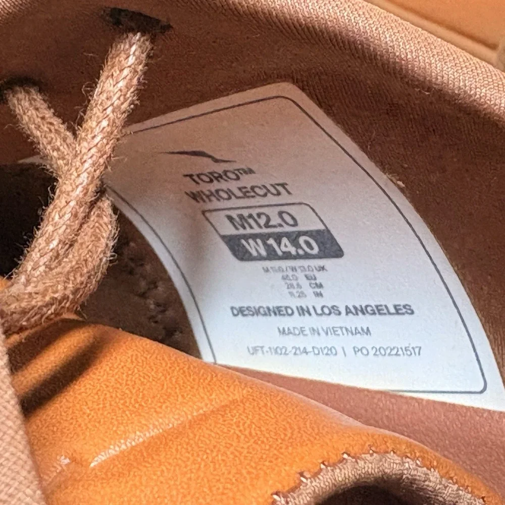 Mens Wolf and Shepherd Shoes Sz 12 Toro Wholecut Leather Honey Brown EUC